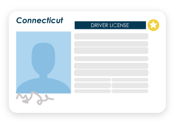 Connecticut driver's license example image